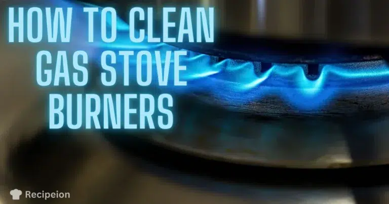 how to clean gas stove burners